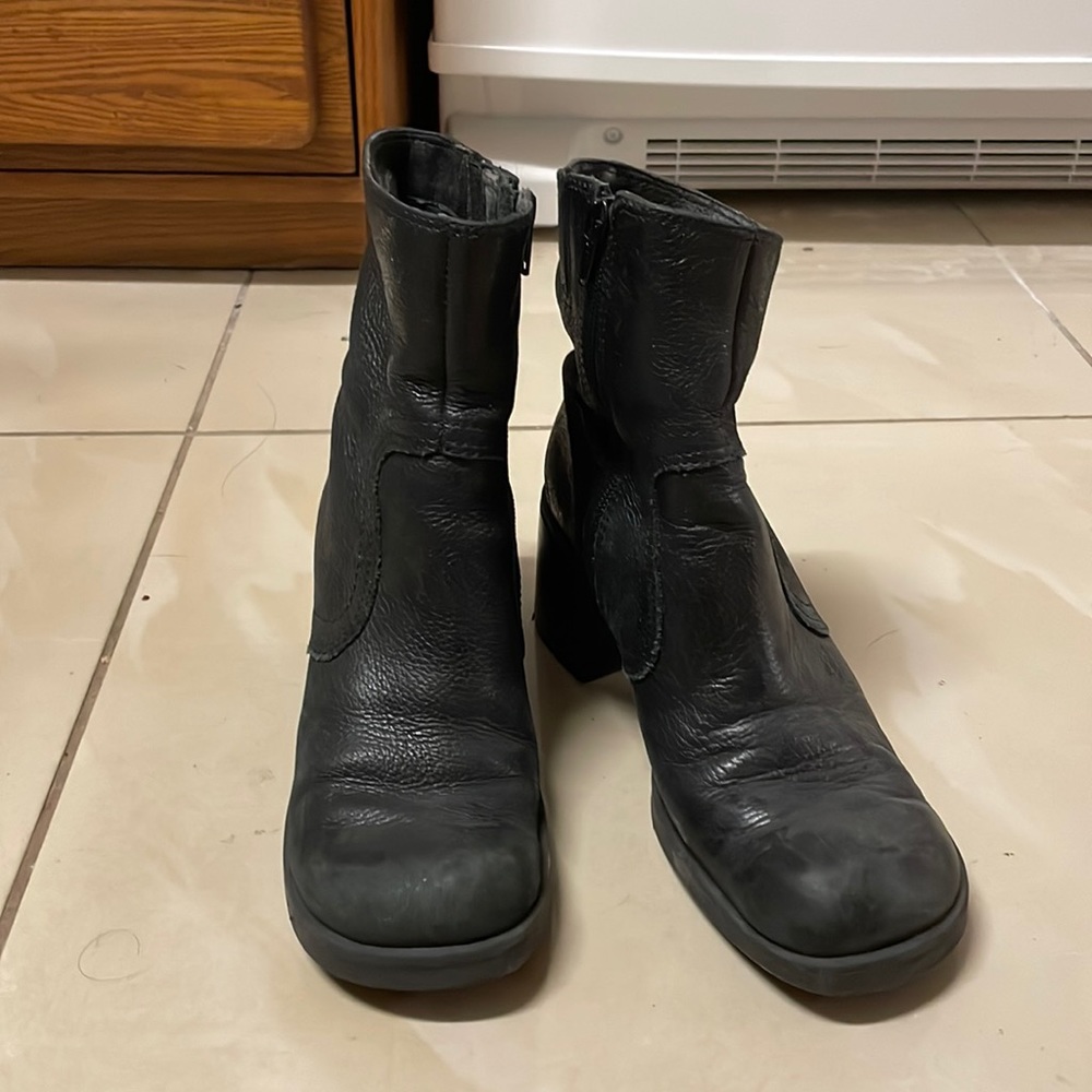 Leather Upper Boots
